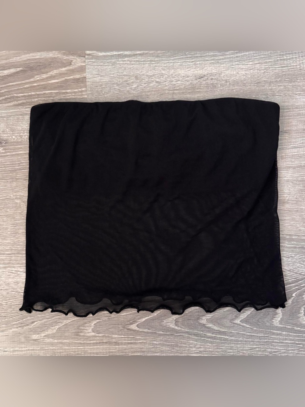 N/T black mesh bandeau